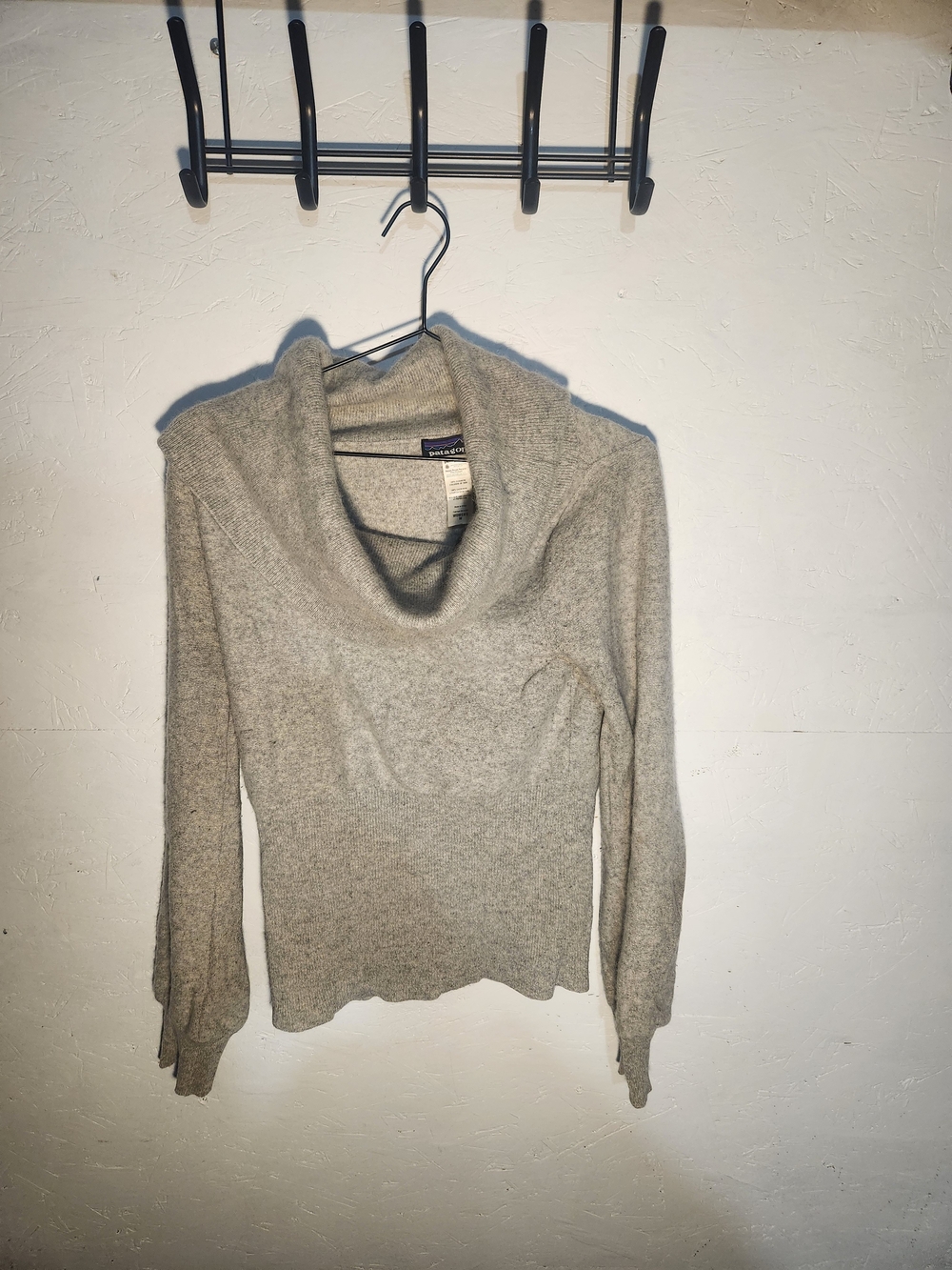 Patagonia Women's Heather Gray Cowl Neck Sweater